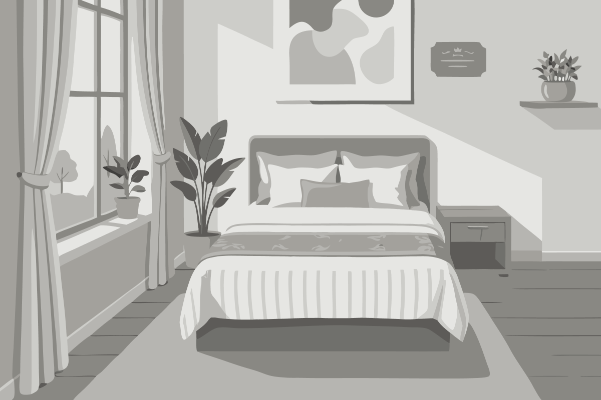 Cama Individual em Dormitório com Casa de Banho Partilhada
